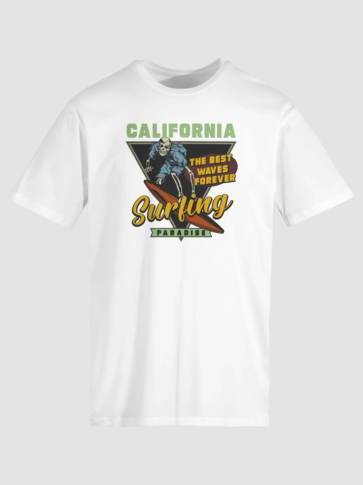 Retro California Surfing Skeleton T-Shirt product image (31)