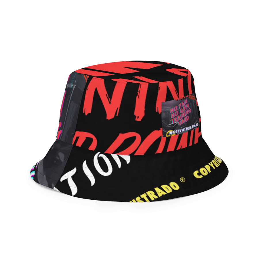 Sombrero de pescador reversible The Mika King No Pain No Gain Training Hard Edtion. product image (11)