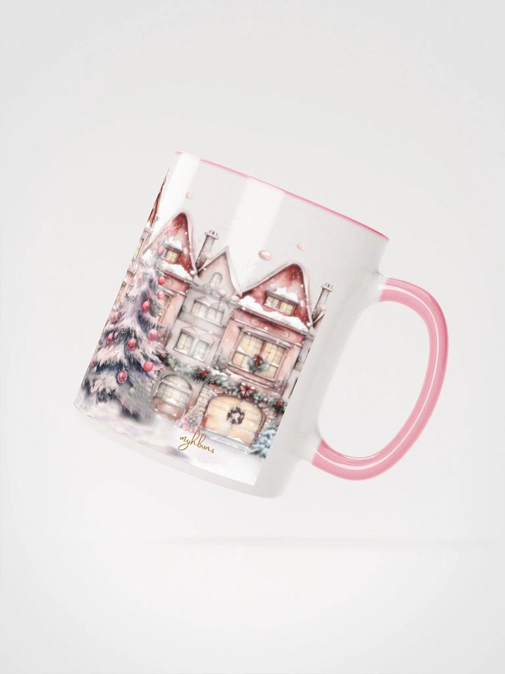 A Pink Christmas Ceramic Mug | The Night Before Christmas Ambiance | Holiday Drinkware product image (2)