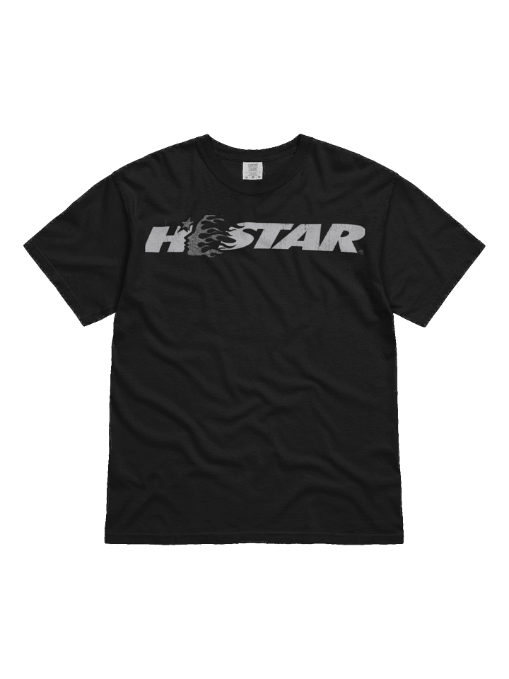 Hellstar Cartoon Logo Glitter Logo T-shirt Black product image (1)