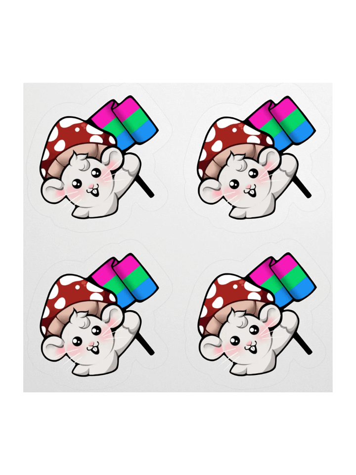 Polysexual Pride Flag Stickers product image (1)