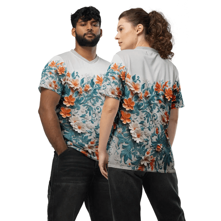 Orange floral design product image (2)