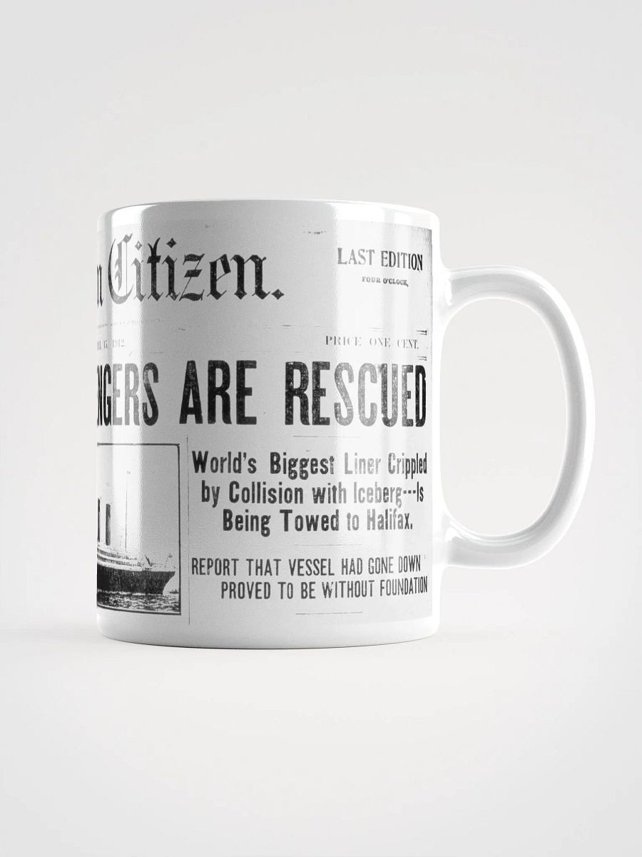 Titanic Survives! Newspaper Mug product image (3)