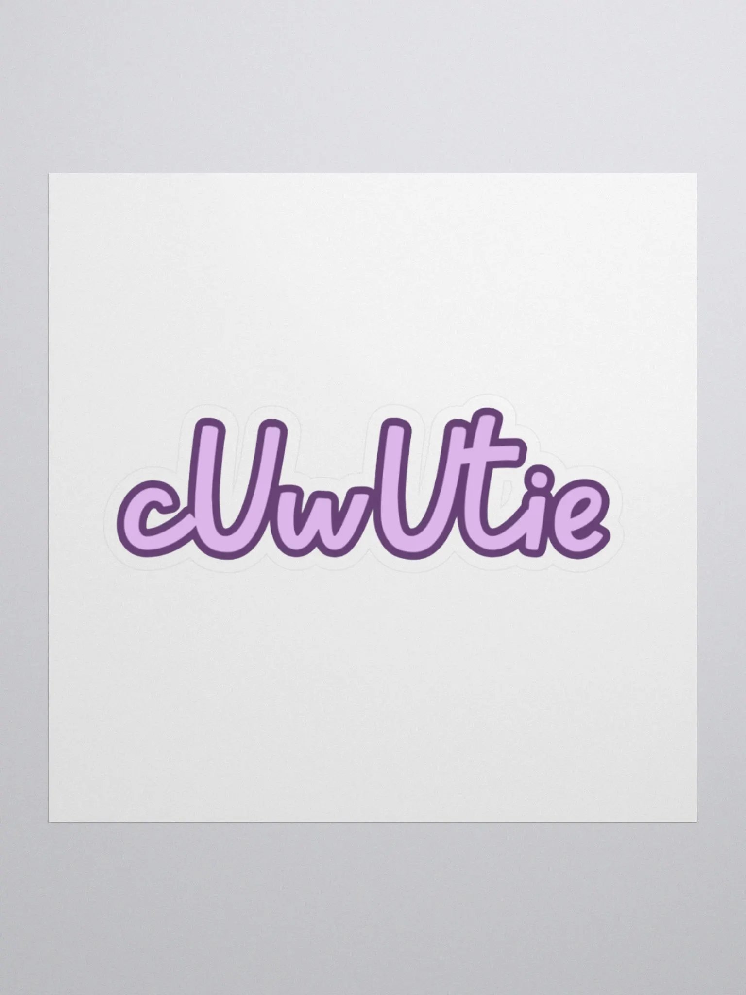cUwUtie Sticker, Pink product image (1)