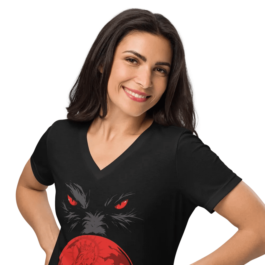 There's A Reason Wolves Howl At The Moon T-Shirt V Neck product image (10)