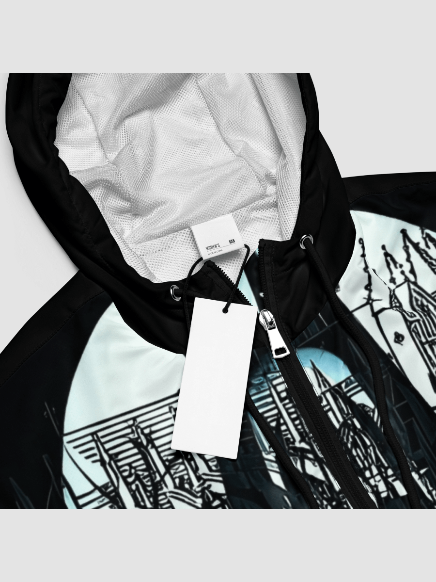 [AsylumTv] All-Over Print Women's Cropped Windbreaker Sublicolor 915 product image (3)