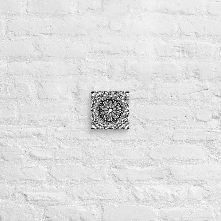 Symmetry in Ink: Intricate Mandala Canvas product image (82)