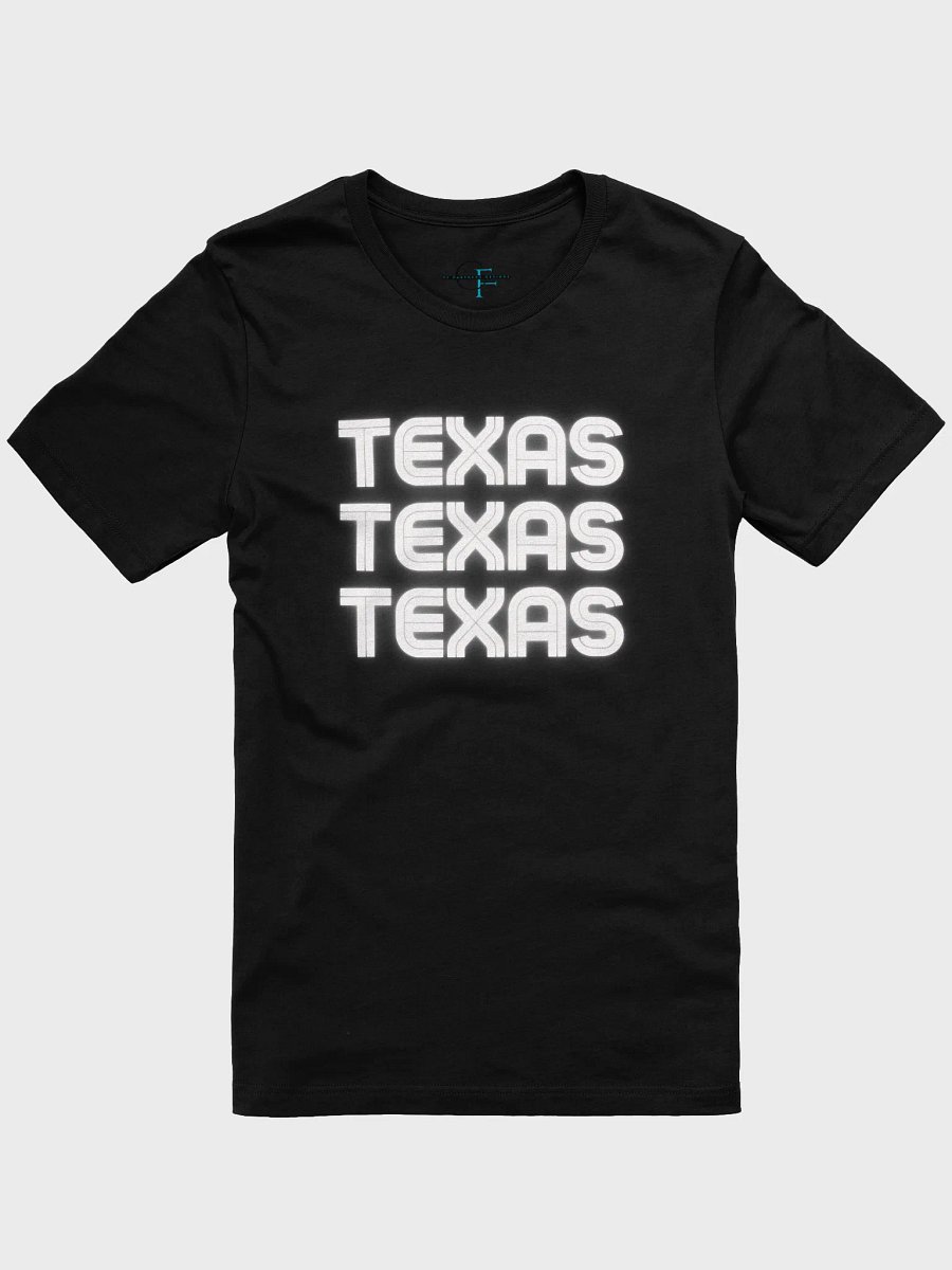 🤍 Triple Texas Neon Glow T-Shirt | Bella+Canvas Unisex Tee | Colo Pro Font in White Neon product image (5)