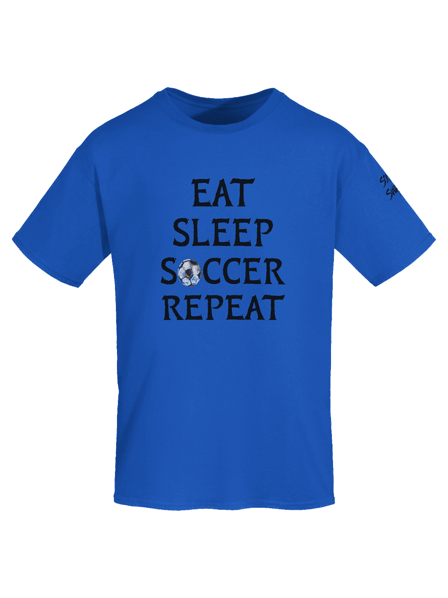 Eat Sleep Soccer Repeat Black Print Tee product image (7)