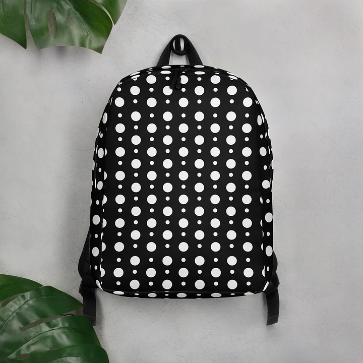 Monochrome Dot Minimalist Backpack product image (2)