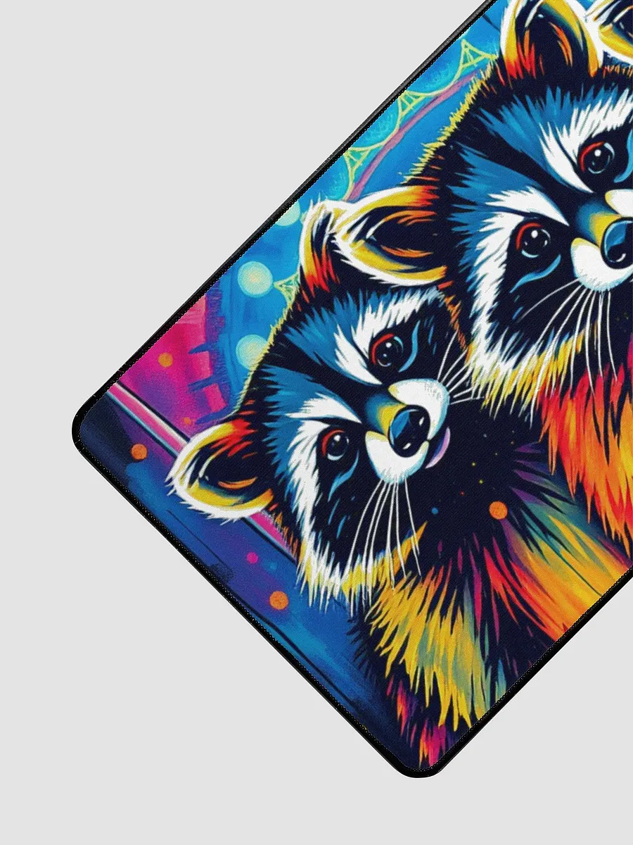 City Kitties- baby Raccoons! Desk Mat product image (3)