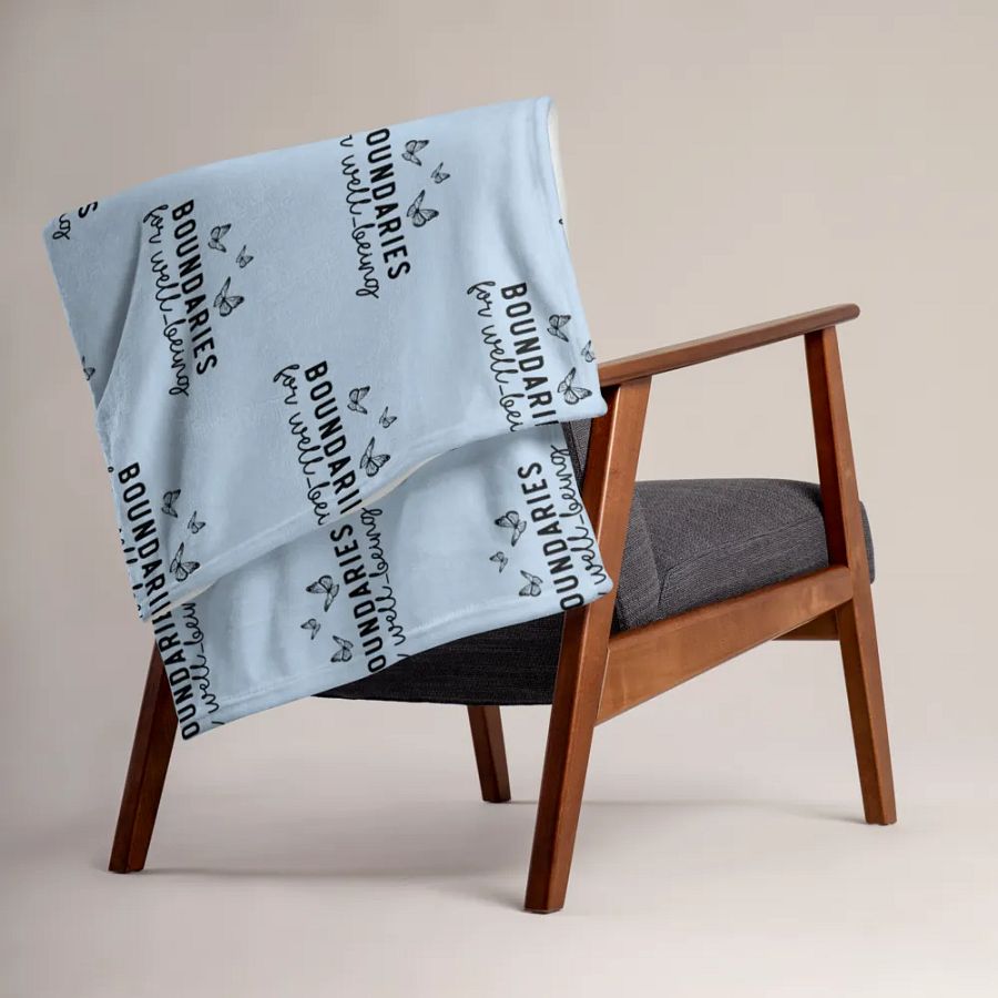 Boundaries For Well-Being Blanket product image (4)