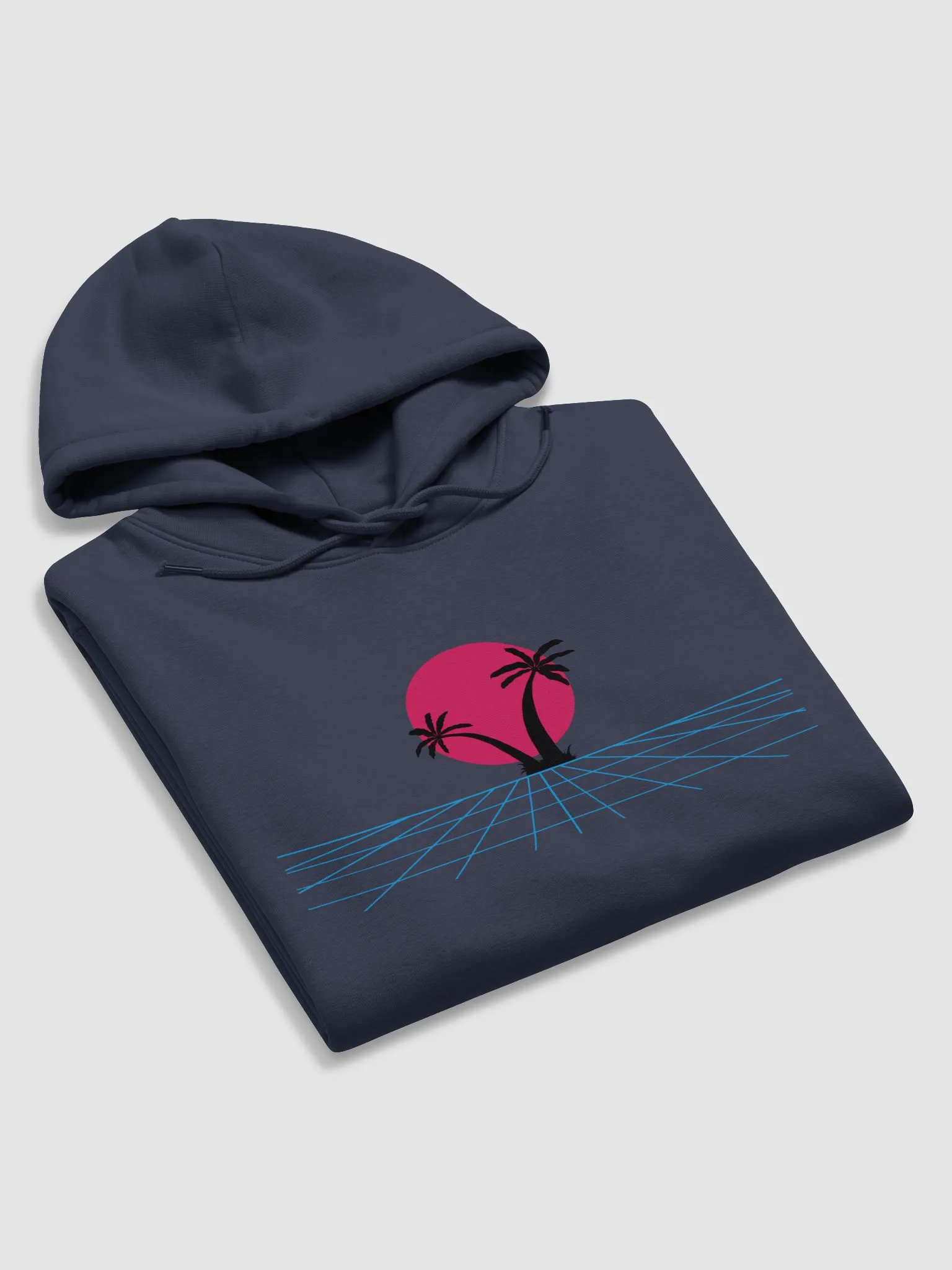 Synthwave Sunset Unisex Eco Hoodie product image (5)