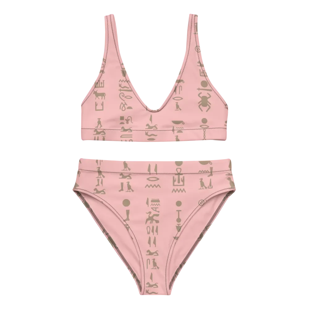 Isis Hieroglyphs Pink Bikini Set product image (6)
