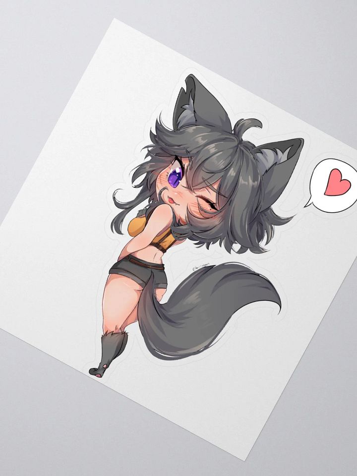 WolfcatRisi Flirty Chibi Sticker product image (5)