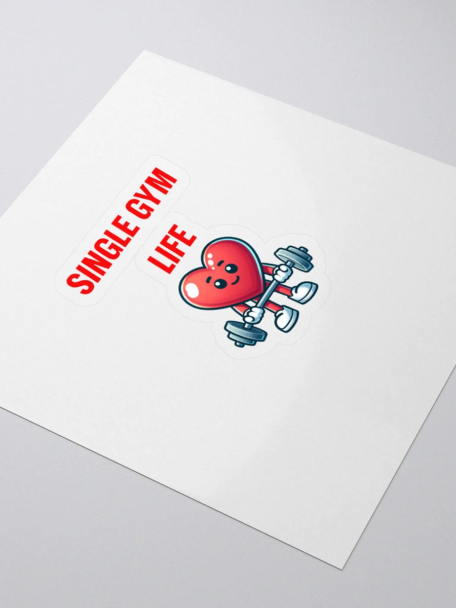 SINGLE GYM LIFE Heart Sticker product image (3)