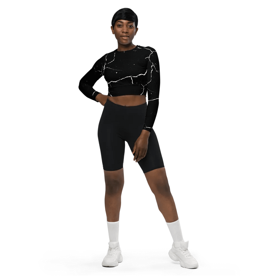 Cracked Monochrome Crop Top product image (2)