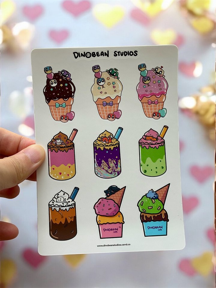 Ice Cream and Milkshake Sticker Sheet product image (1)