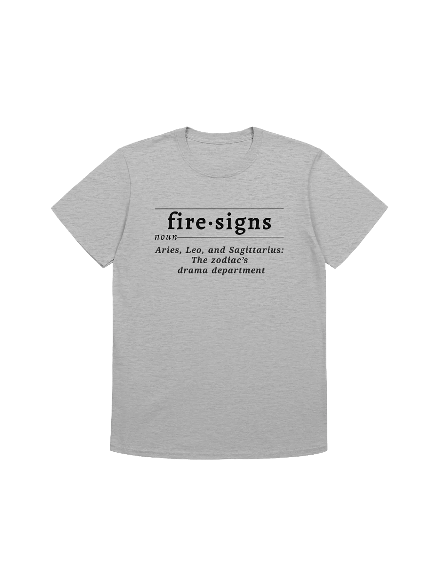 Fire Signs Def Unisex Tee v1 product image (1)