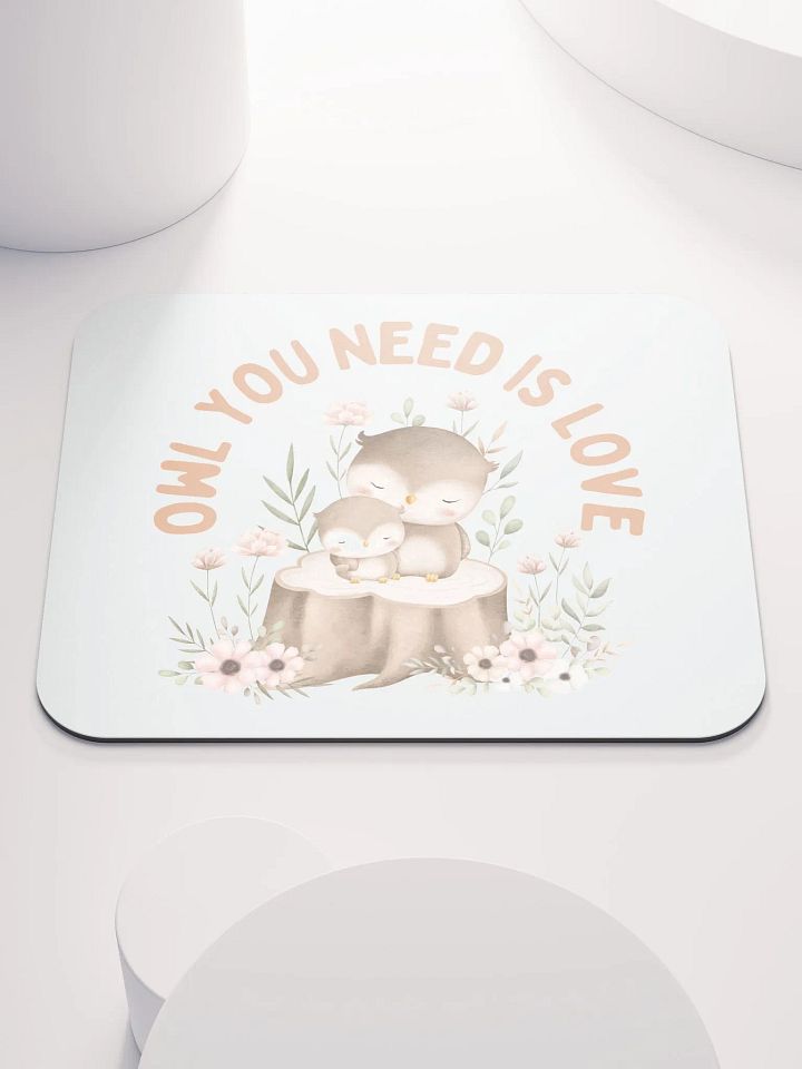 Whimsical Owls Love Mouse Pad product image (1)