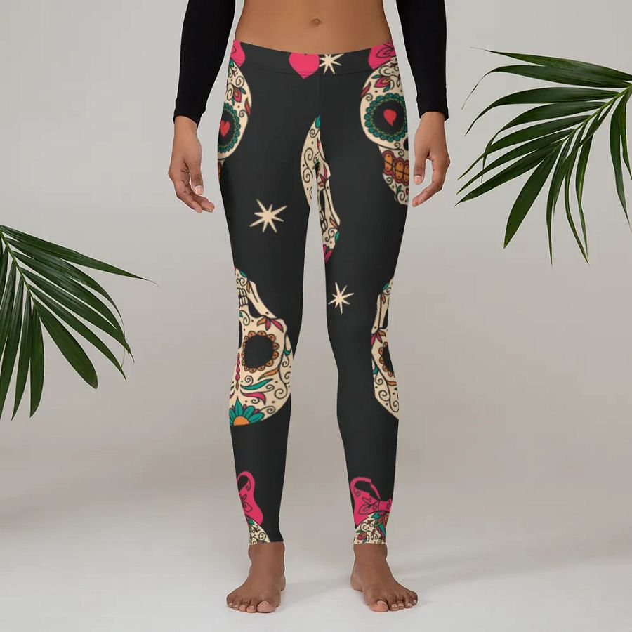 Leggings – Skull Print for Bold & Edgy Style product image (3)