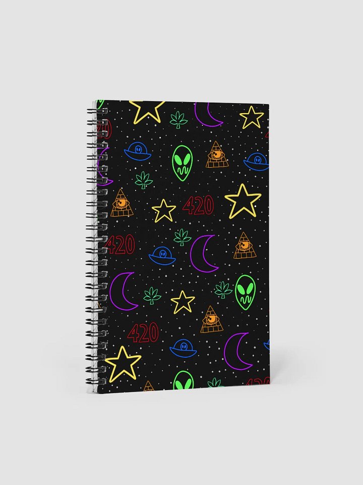 Spaceweed Pattern Spiral Notebook product image (1)