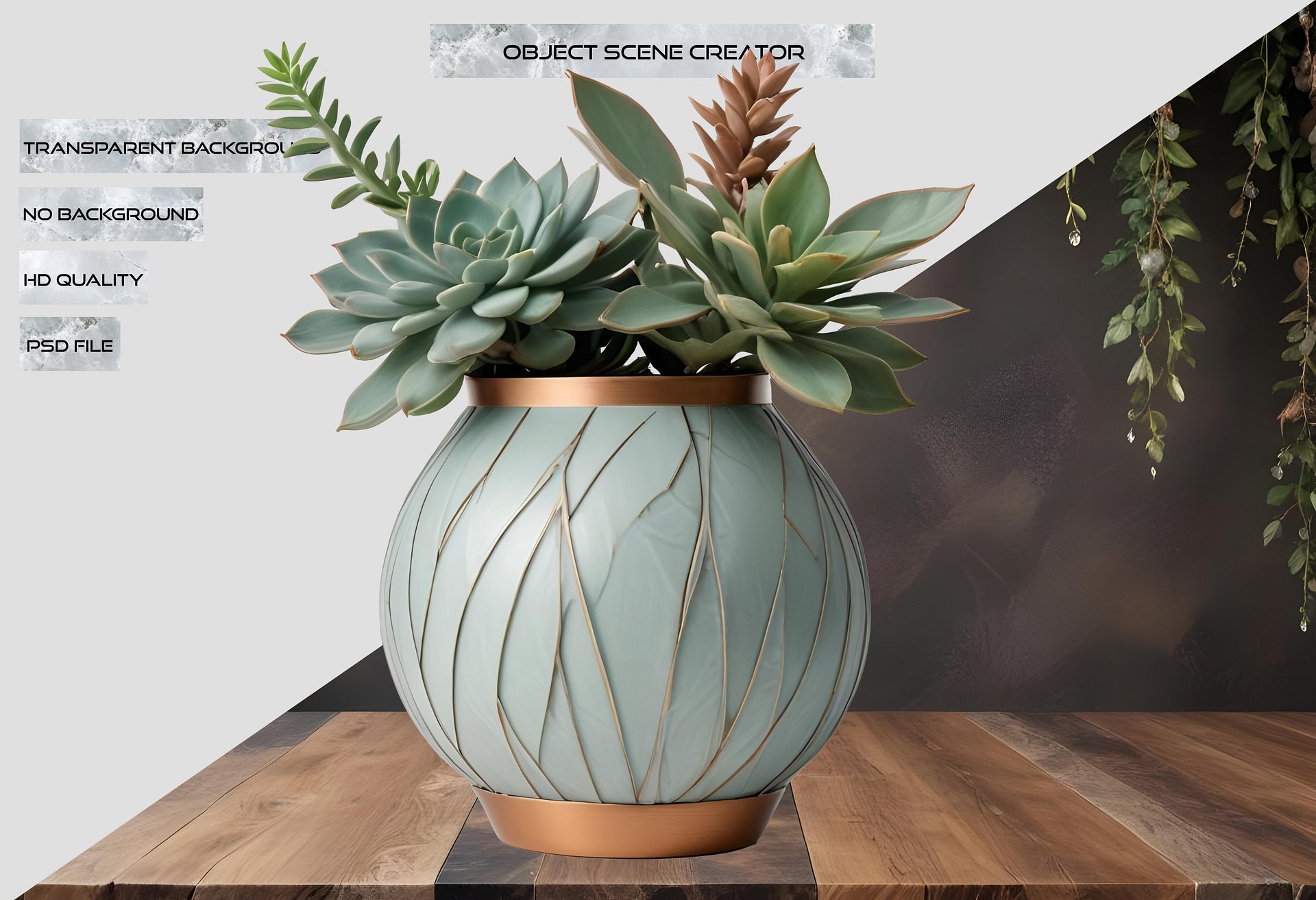 Collection: Gatsby Grace – Art Deco Arrangement PNG product image (2)