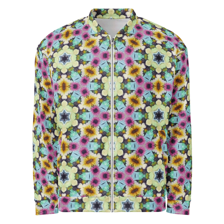 Kaleidoscopic Floral Bomber Jacket product image (1)