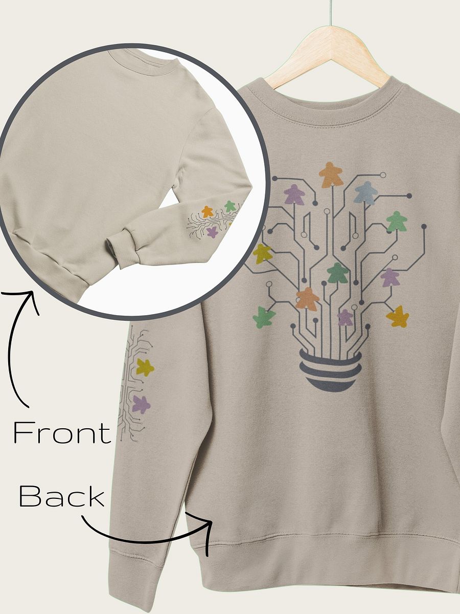 Meeple Flowerpot Sweatshirt for Board Gamers on Sand product image (2)