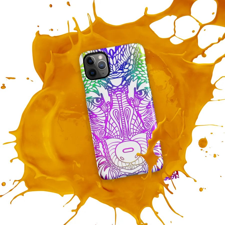 Wolf Head Purplish Mandala Phone Case product image (11)