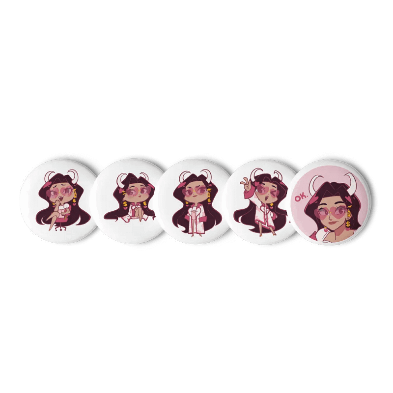 Miki 5 Piece Pin Set