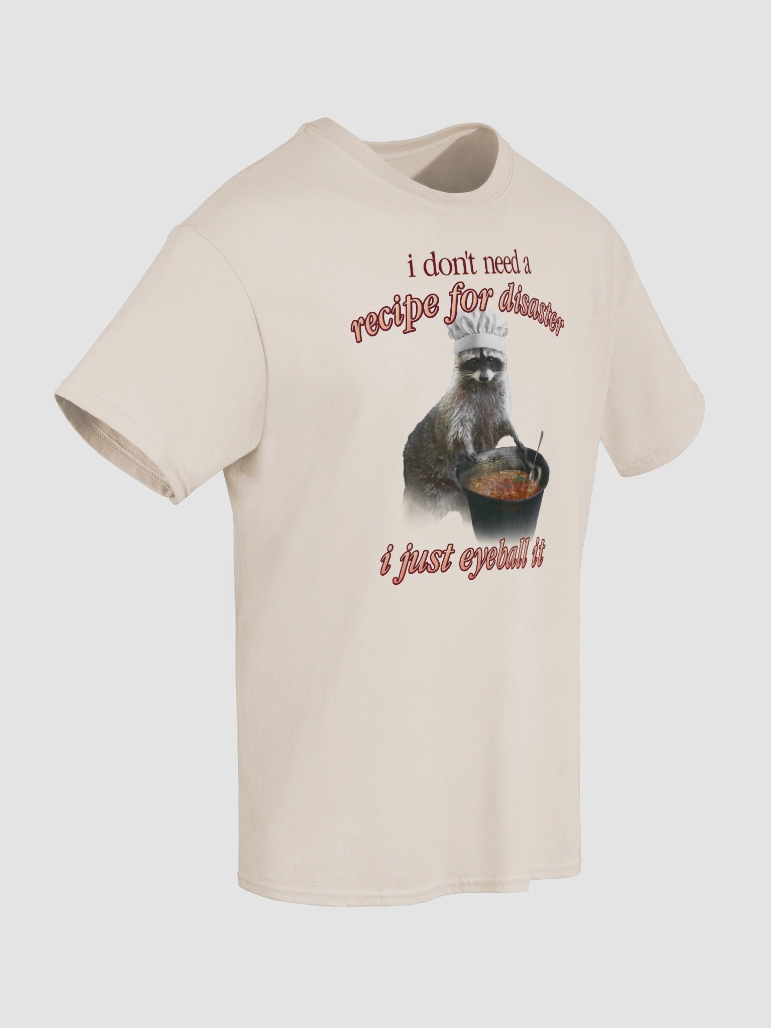 Recipe for Disaster Raccoon T-shirt product image (8)