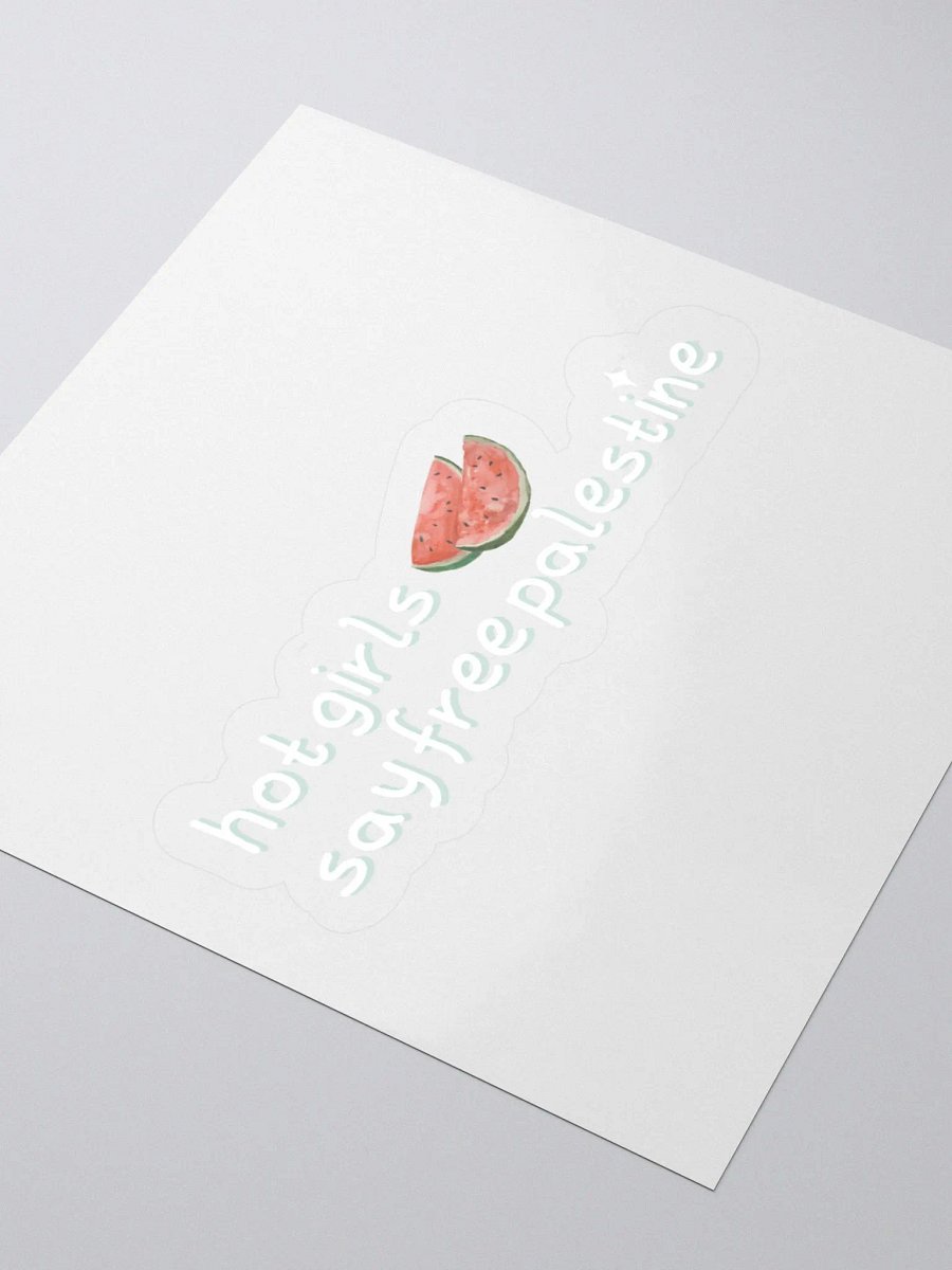 hot girls say free palestine sticker product image (3)