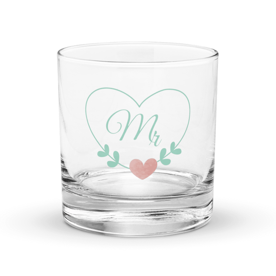 Elegant Mr. Heart Rocks Glass product image (1)