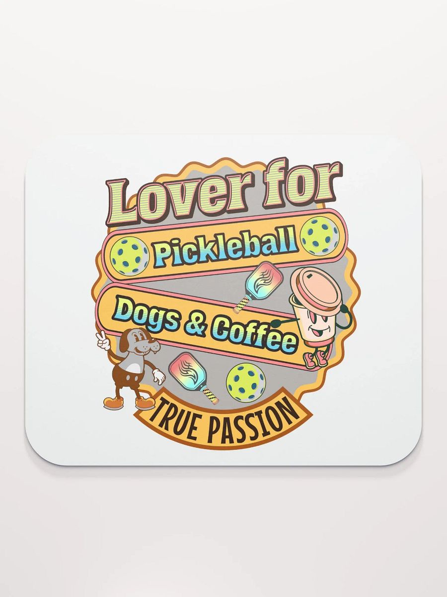 Lover For Passionate Pickleball Dogs And Coffee Mouse Pad product image (2)