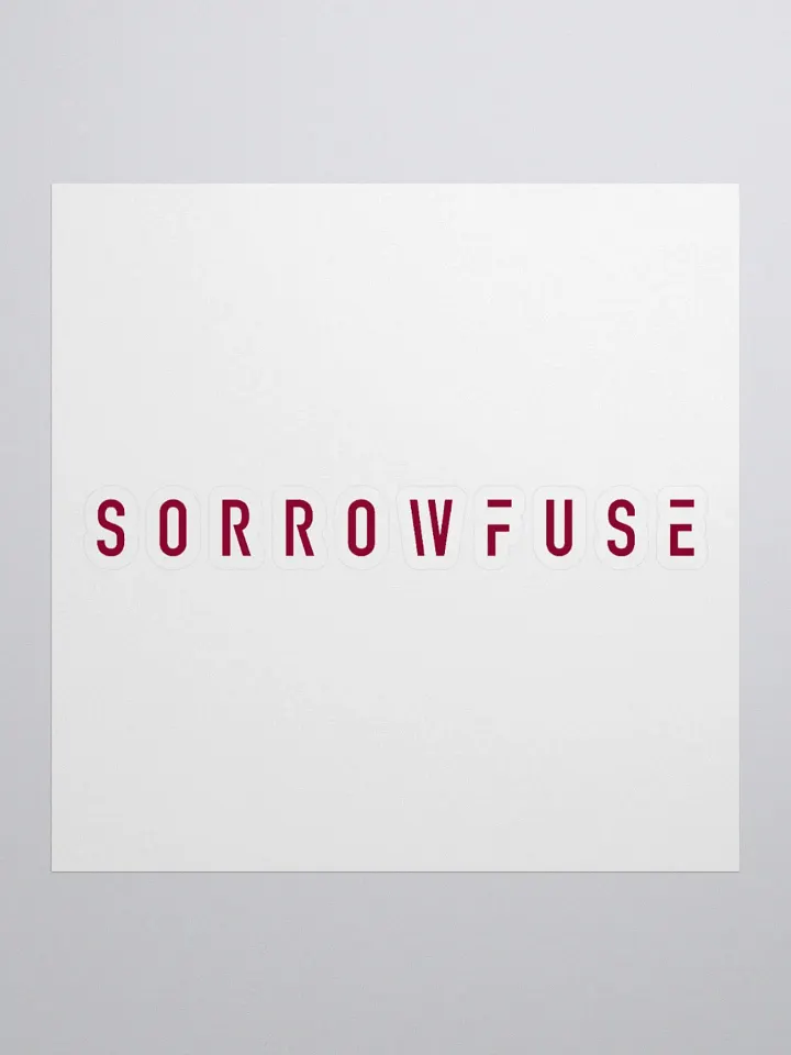 Sorrowfuse Text Logo Sticker product image (1)