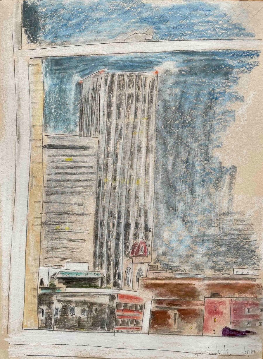 View from the Deluxe Hotel print product image (1)