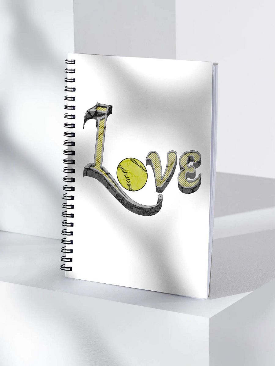 Love Softball Spiral Notebook product image (3)