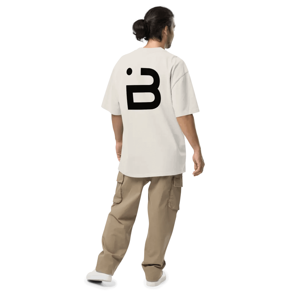 BUIII Originals Logo Premium Oversized T-shirt - Bone product image (7)