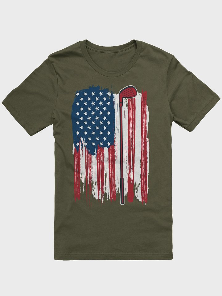 USA Flag Golfing Patriotic Flag T-Shirt product image (1)