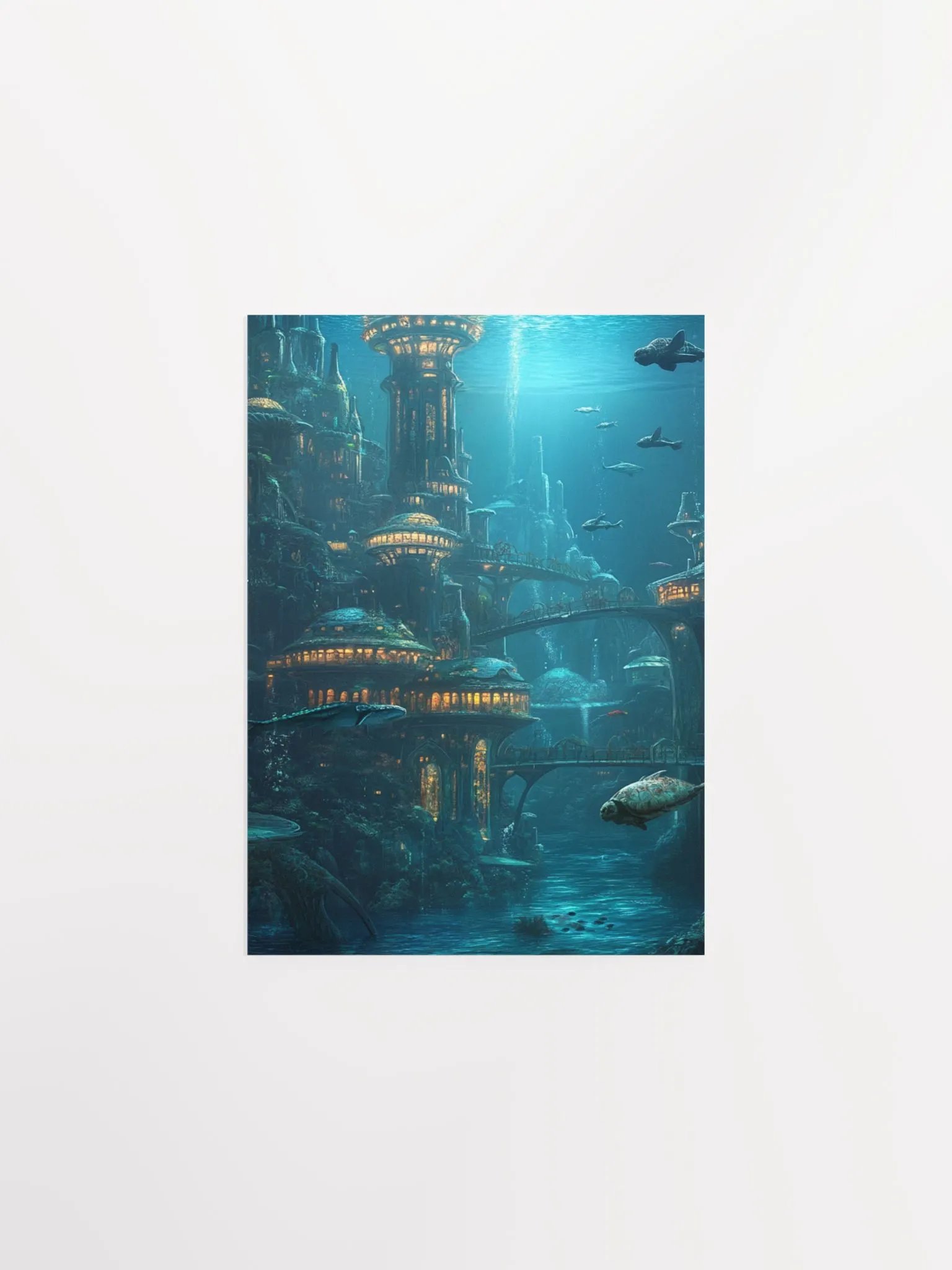 Mystical Underwater City Poster product image (6)