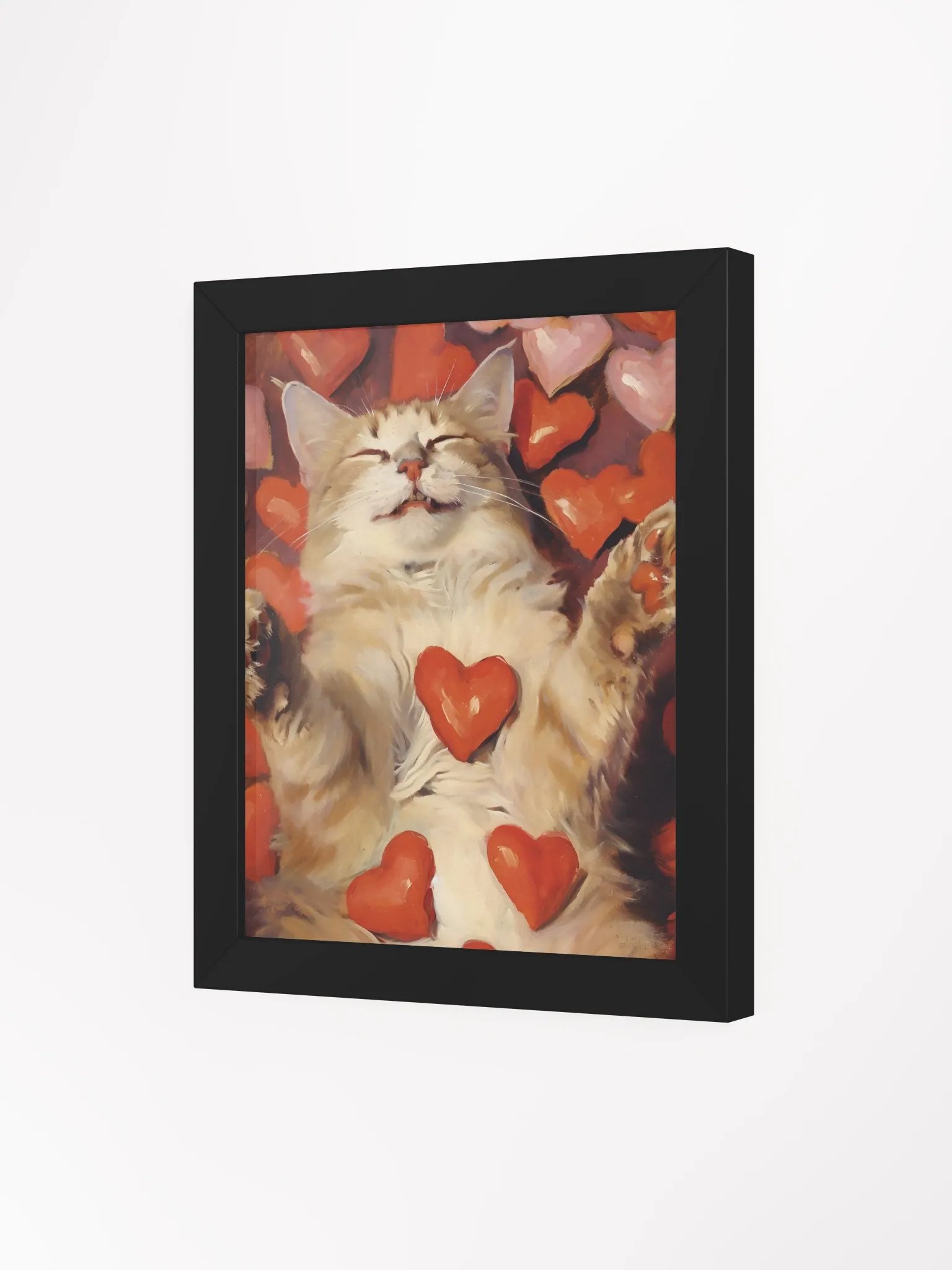 Blissful Cat Love Framed Poster product image (8)