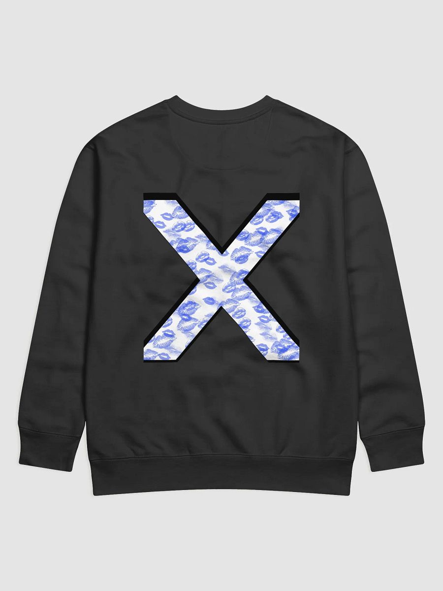 White X Blue Lipstick Kisses Crewneck product image (20)