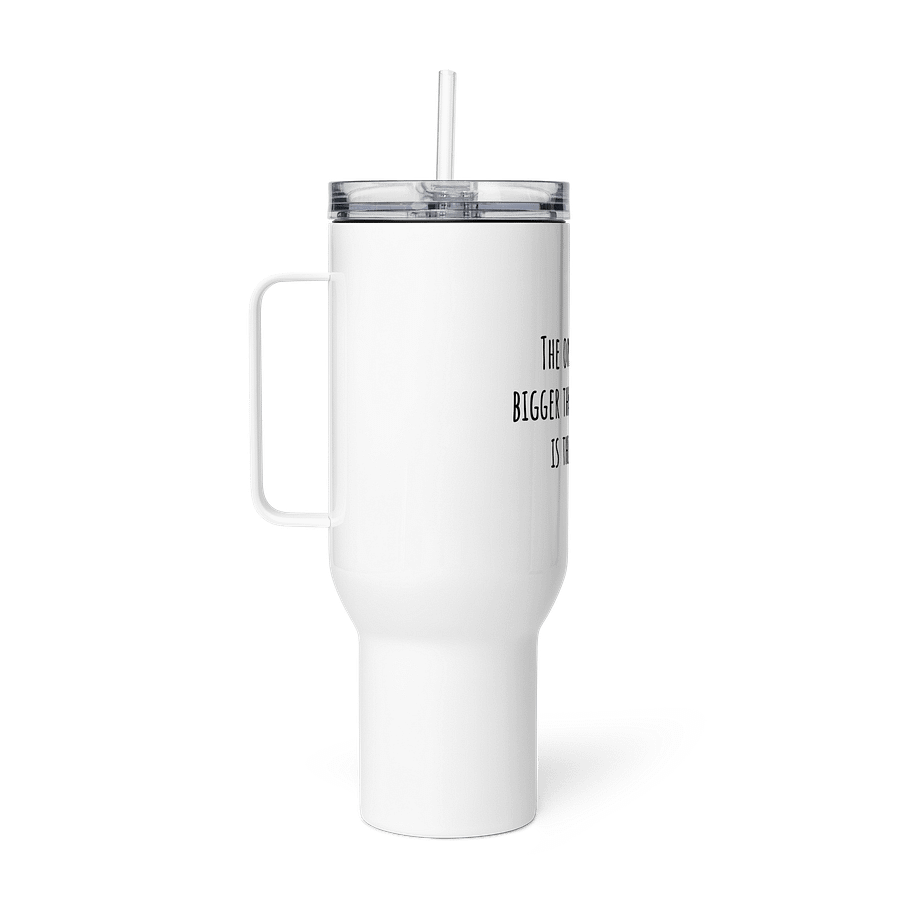 Travel Mug - The only thing bigger than my goals is this mug product image (3)