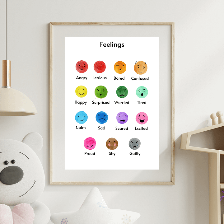 Toddler / Preschooler Feelings Learning Poster product image (1)
