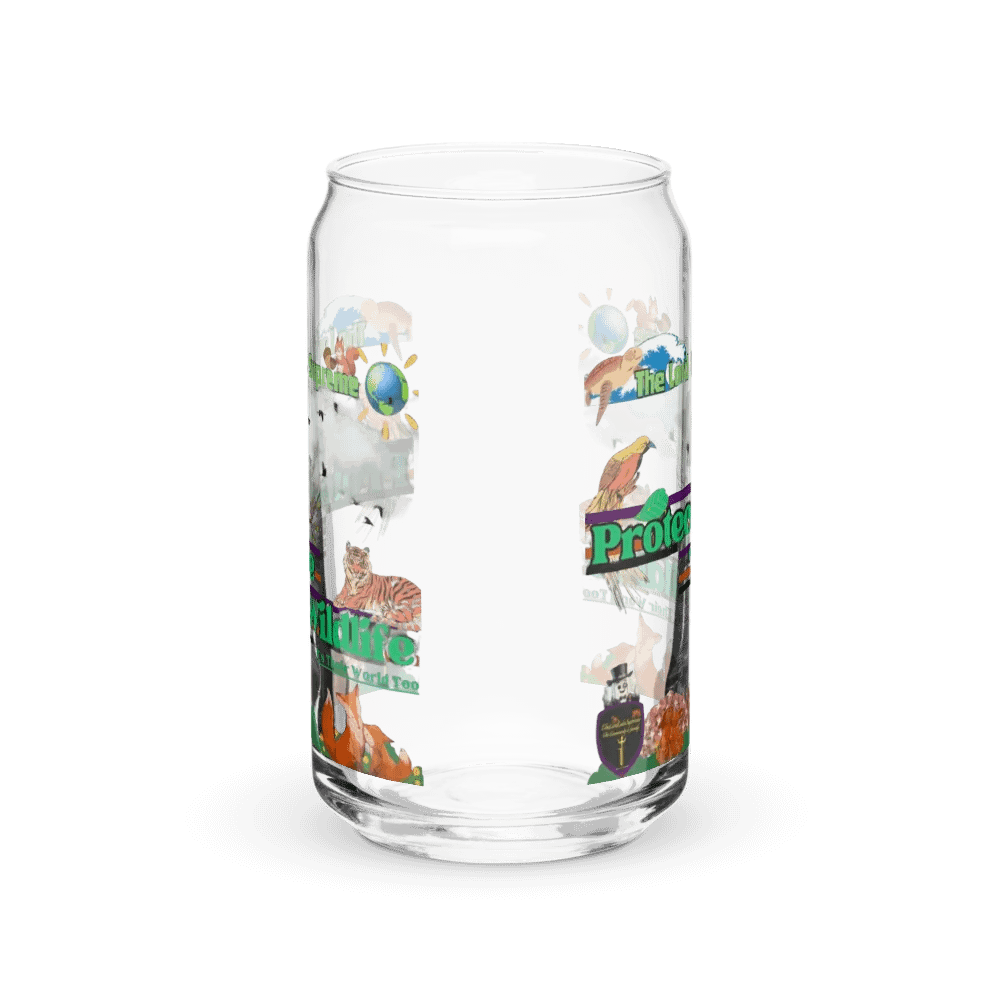 Protect The Wildlife Can-Shaped Glass product image (2)