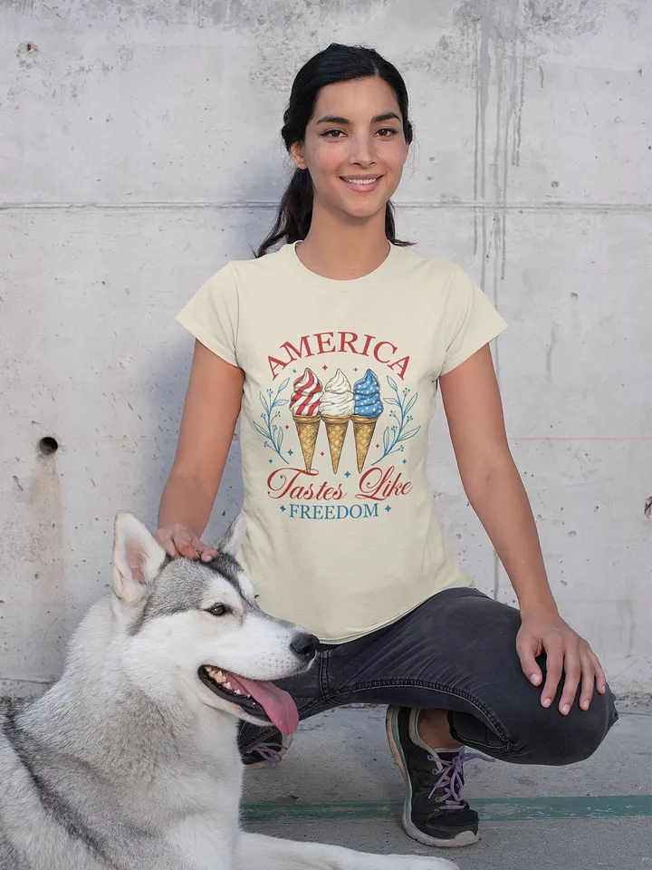 Patriotic Ice Cream Swirl T-Shirt product image (2)
