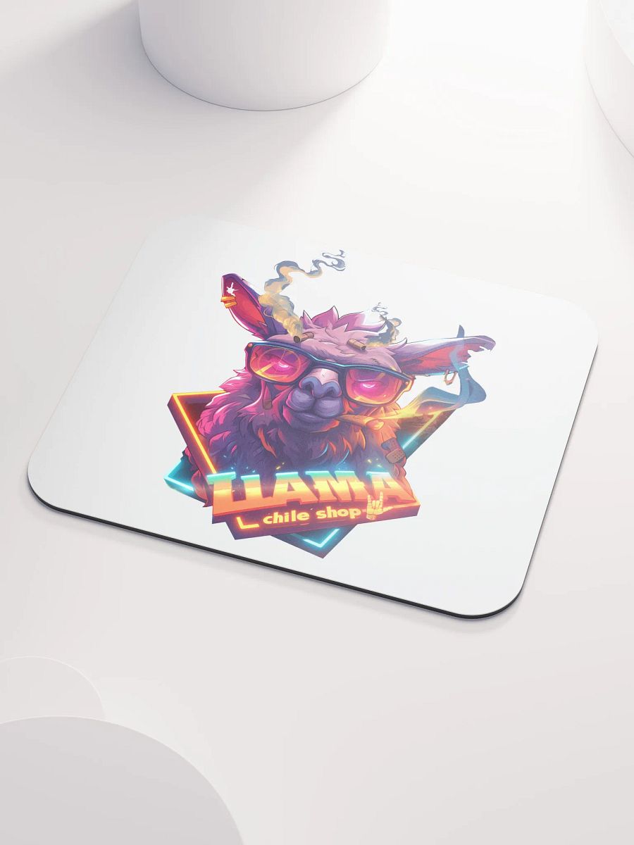Neon Llama Sunglasses Mouse Pad product image (3)