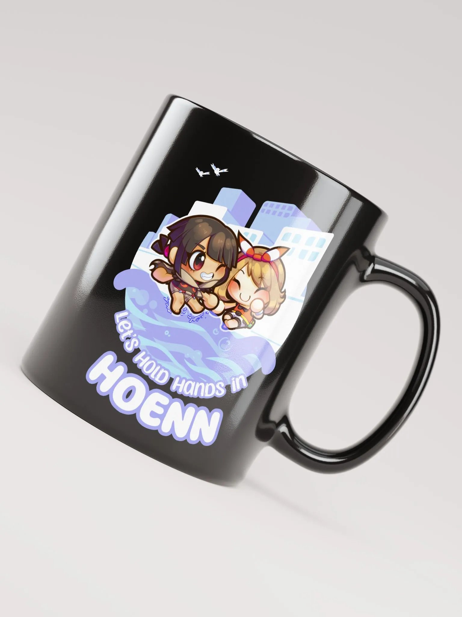 Let's Hold Hands in H Girls - Mug (Black) product image (8)