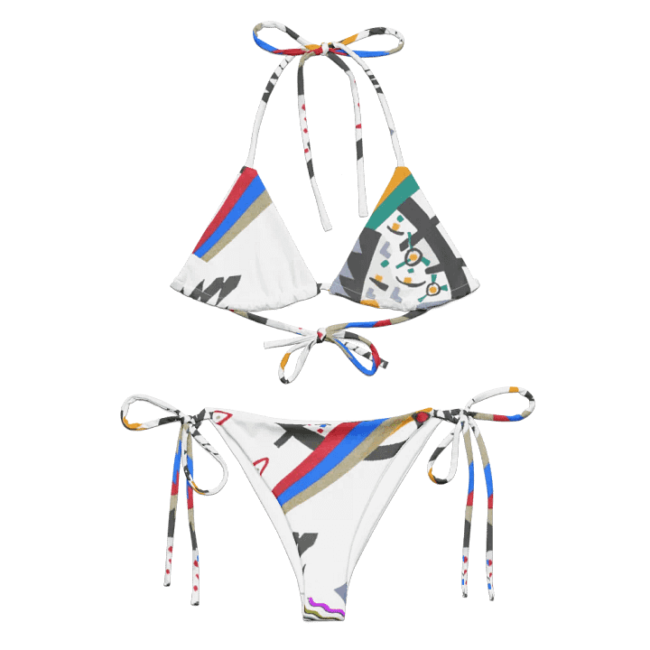 Abstract Lithographic Pattern Design String Bikini - V4 product image (1)
